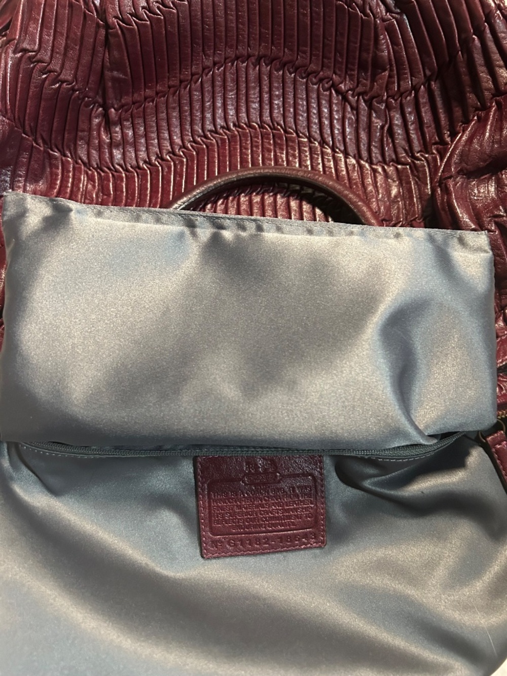 Coach Madison Lindsey matching set, Wallet & purse. Bordeaux/Burgundy color! - Picture 12 of 13